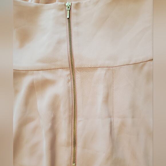 Shona Joy Light Pink Peach Cream Core Knot Draped Dress Sz 4 - Picture 7 of 9